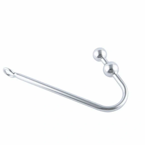 Two Stainless Anal Balls 4417 Hook Steel Pleasurable 1103